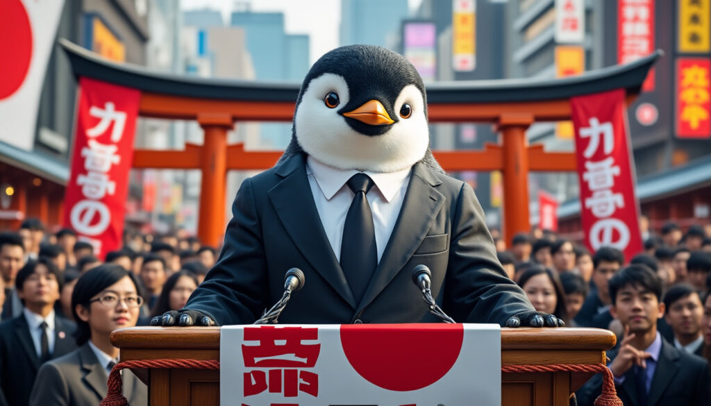 découvrez comment un parti politique japonais innove en nommant un 'chatbot pingouin' comme leader officiel pour sa prochaine campagne électorale. une première mondiale mêlant intelligence artificielle et politique !