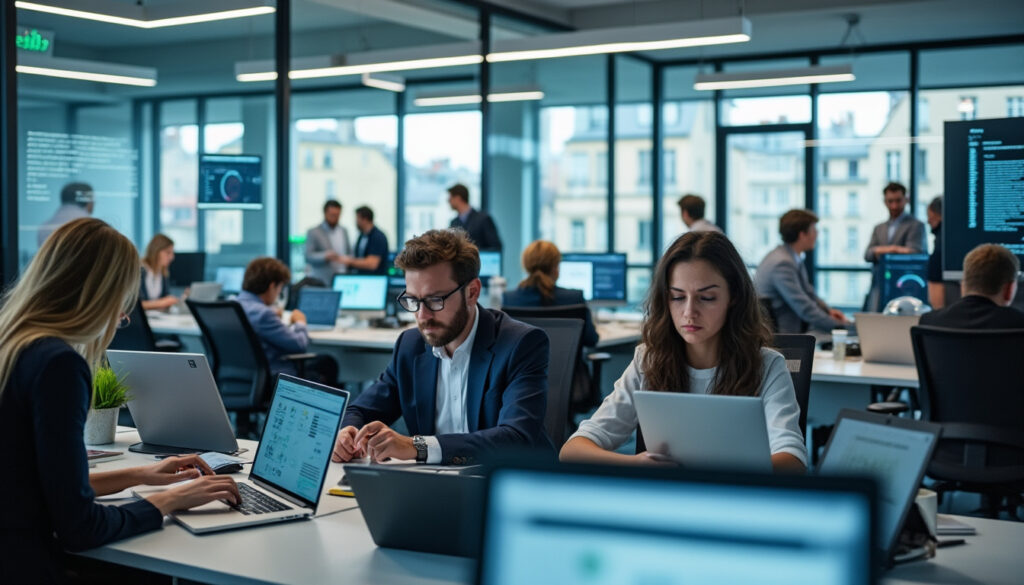 découvrez comment les travailleurs français s'adaptent à l'essor de l'intelligence artificielle et à l'intensification de la pression professionnelle sur le marché du travail. analyse des enjeux, opportunités et défis à relever.