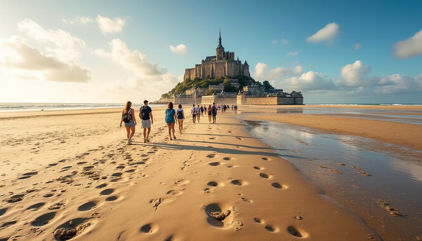 un vidéaste américain remet en question la réalité du mont saint-michel après avoir visionné une vidéo possiblement générée par intelligence artificielle, suscitant surprise et débats.