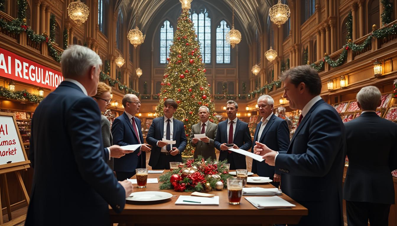 découvrez comment un marché de noël factice utilisant l'intelligence artificielle piège les touristes à londres, entre innovation et tromperie.