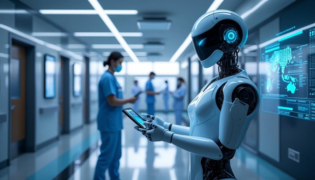 découvrez comment l'intelligence artificielle révolutionne le secteur de la santé en améliorant les diagnostics, les traitements et la gestion des données médicales avec wmc.