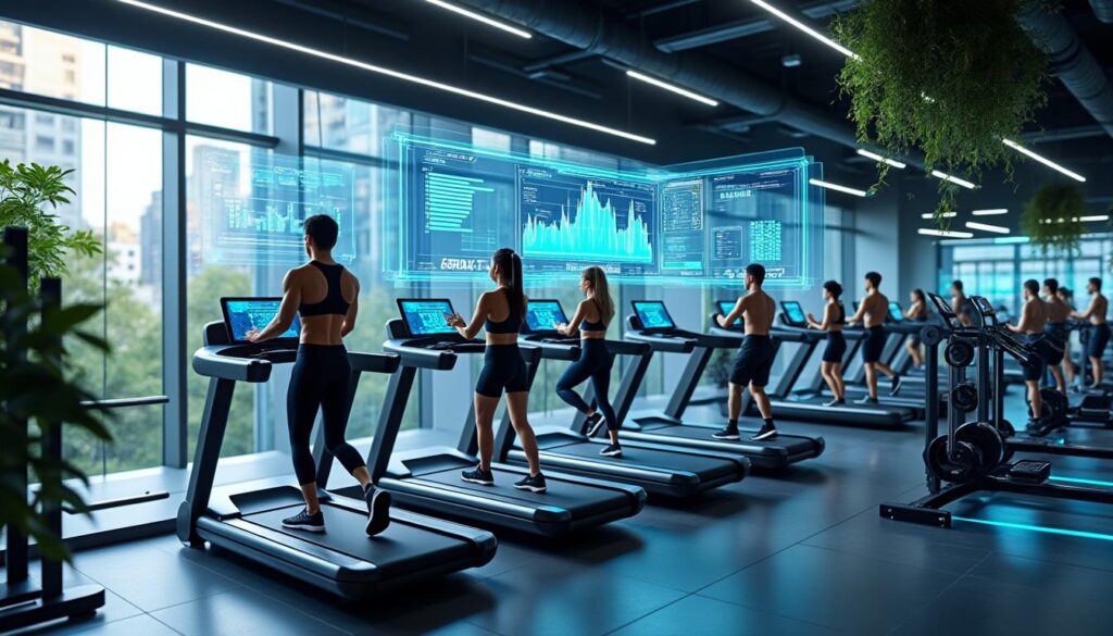 plongez dans mon expérience unique au sein d'une salle de sport innovante où l'intelligence artificielle crée des programmes d'entraînement personnalisés pour optimiser vos performances.